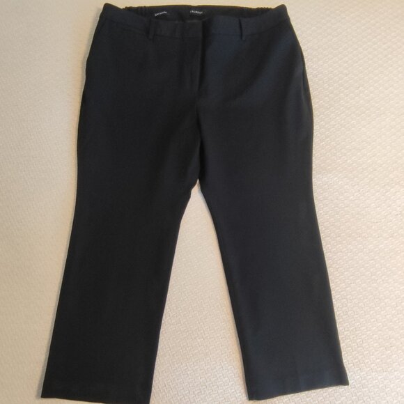 Talbots Barely Boot Pants NWOT Size 22WP Black Stretch Career Slacks - Picture 1 of 11